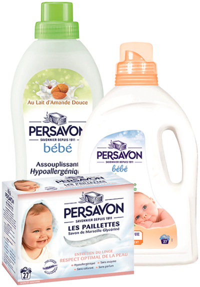 Persavon - Packshots des produits pour bébé