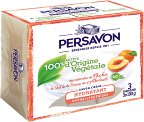 Persavon - Savon solide - Pêche et Abricot